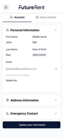 FutureRent iPhone screenshot 7