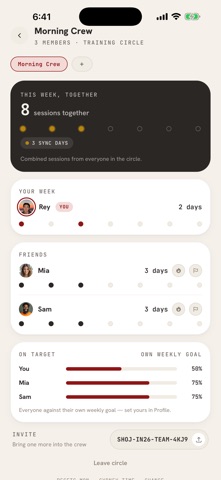 Shojin: Gym Workout Tracker iPhone screenshot