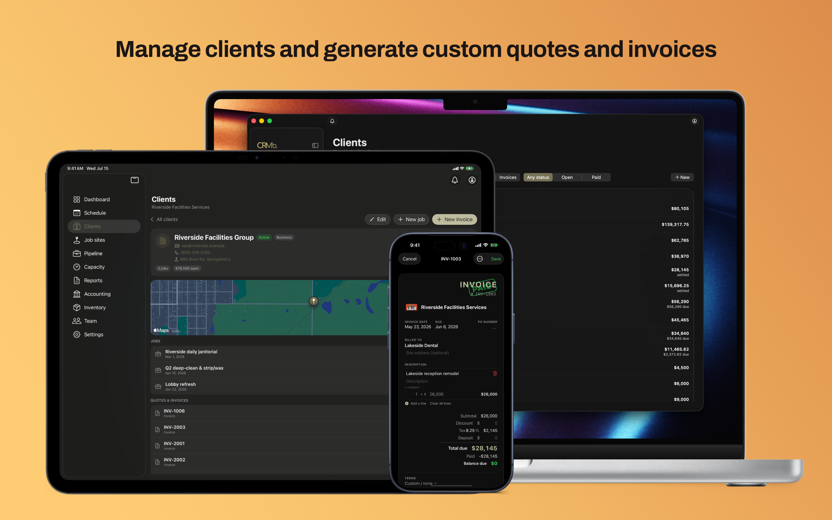 CRMb: CRM & Project Scheduler screenshot 22