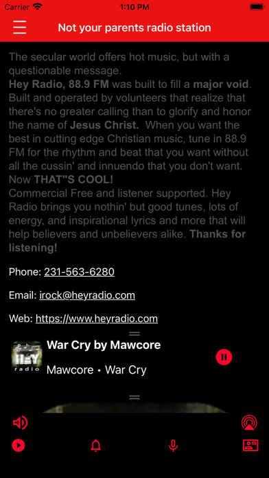 Screenshot #3 pour Hey Radio 88.9