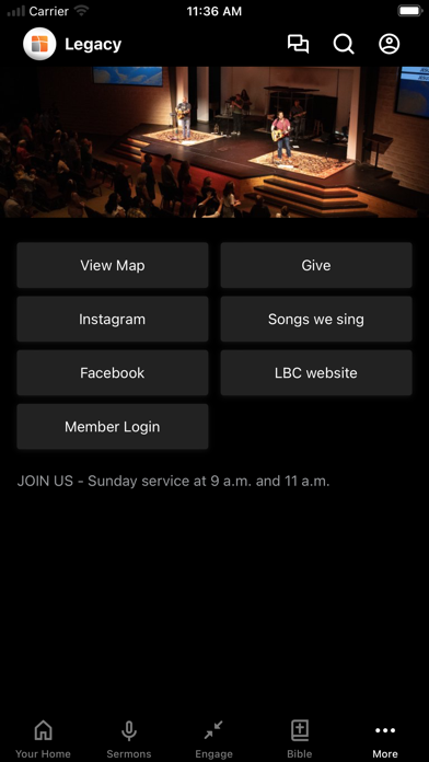 Legacy Bible Church Screenshot
