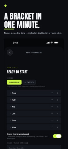 Bracketly: Bracket Maker iPhone screenshot