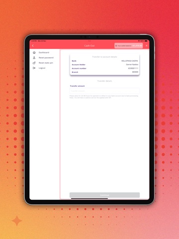 HPay iPad screenshot