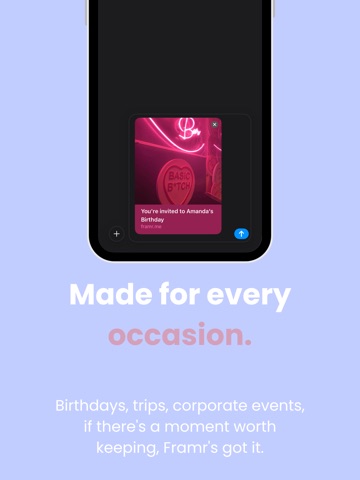 Framr Disposable Camera Events iPad screenshot