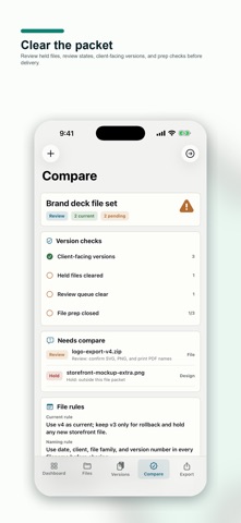 Client File Version Board screenshot