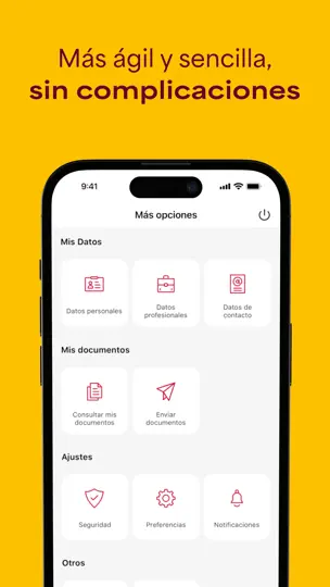 Captura de pantalla de Cofidis España en iPhone 5