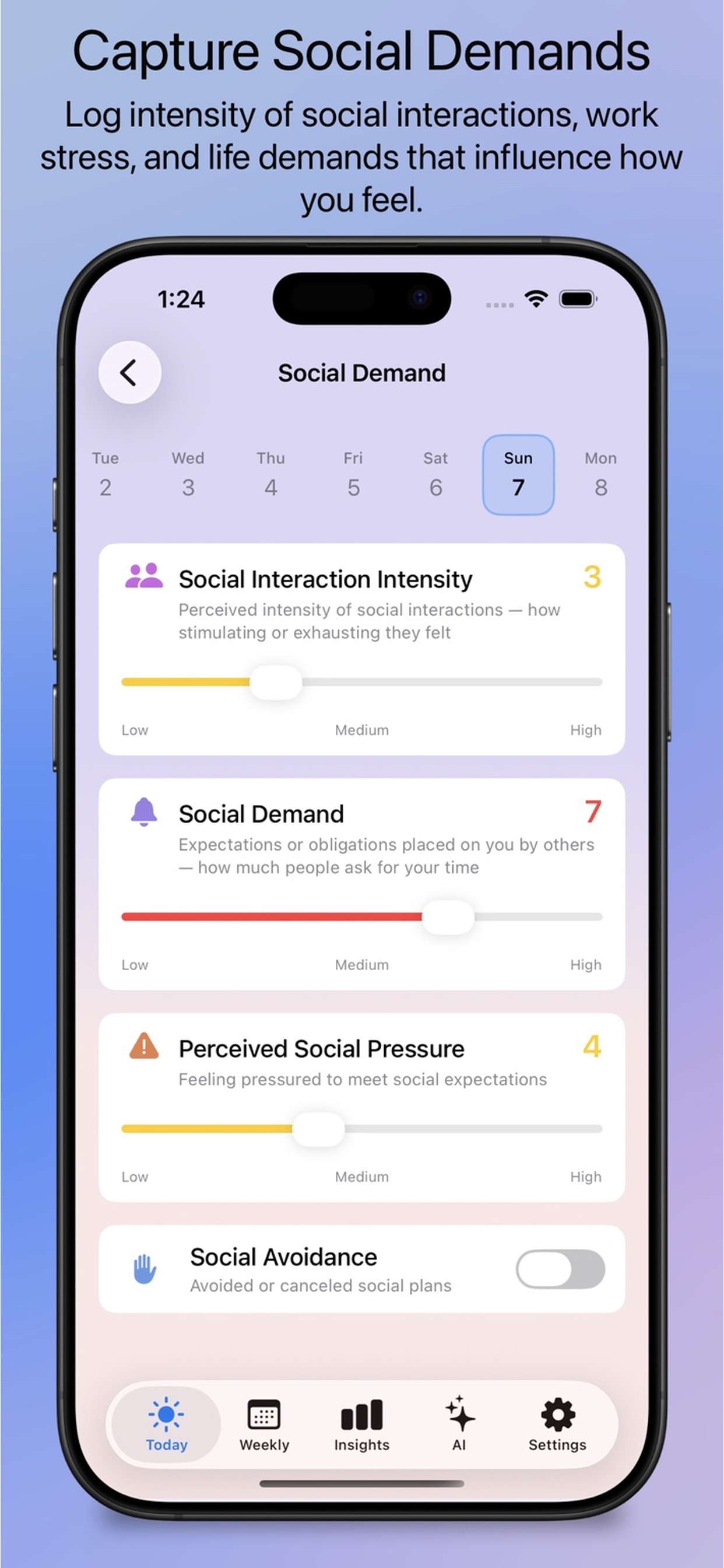 Live With Anxiety: AI tracker screenshot 7