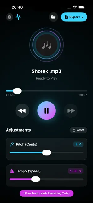 Sound Pitch Shifter screenshot 1