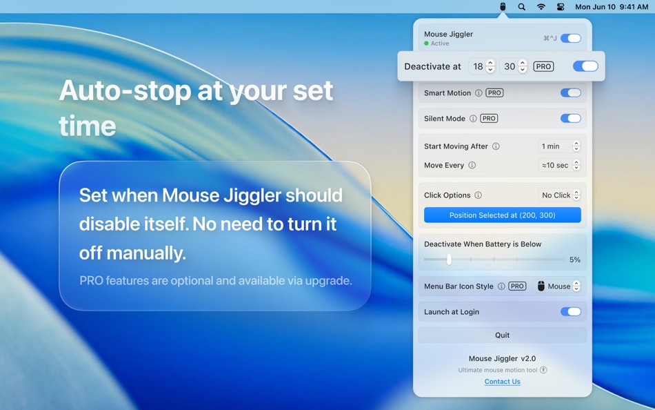 #2. Mouse Jiggler – Mouse Mover (macOS) Ved: Bohdan Bilous