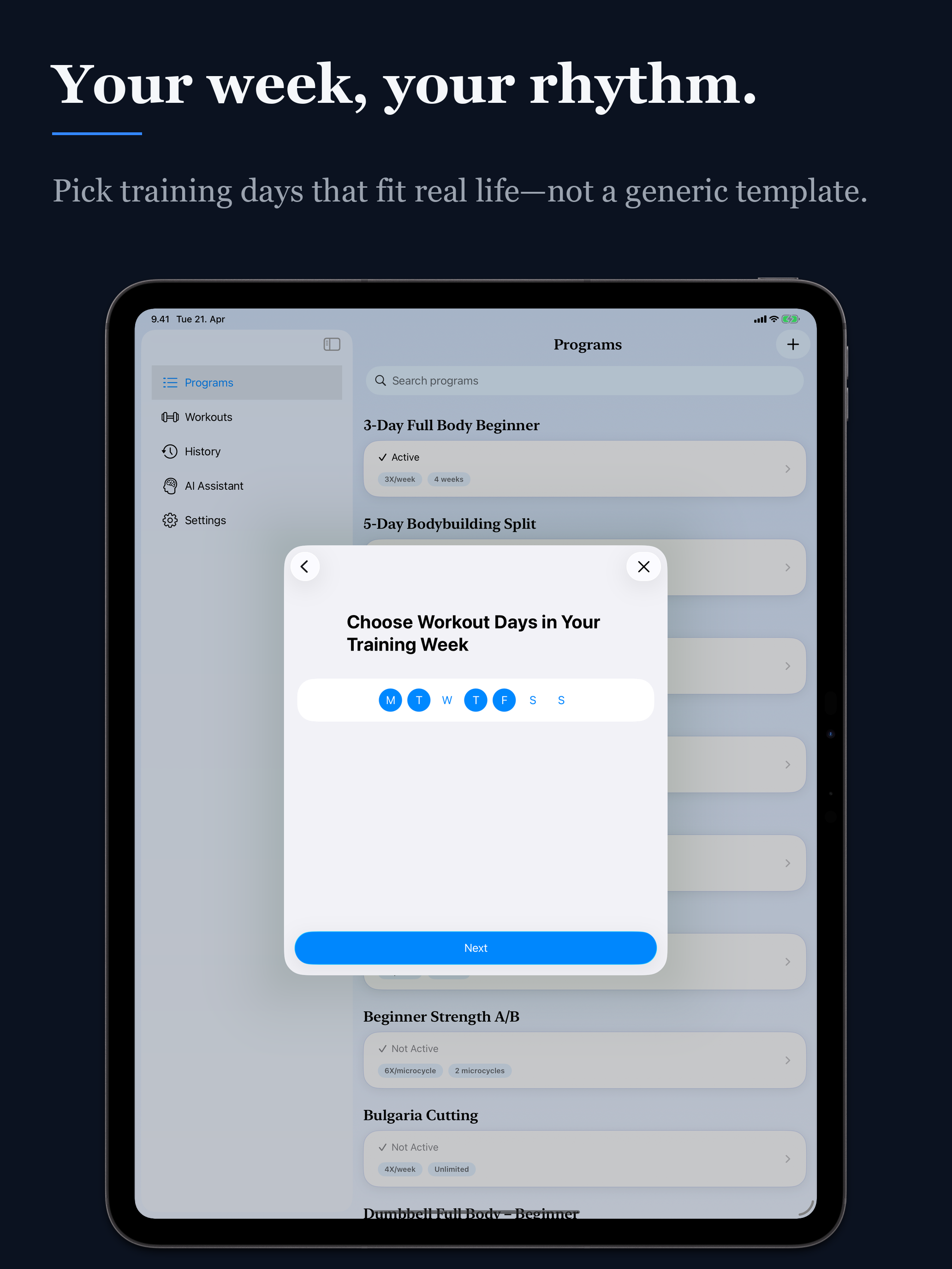 GymPath: Workout Tracker / Log