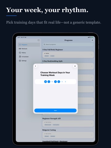 GymPath: Workout Tracker / Log iPad screenshot