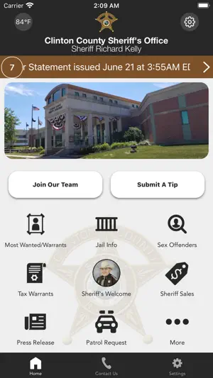 Clinton County Sheriff Indiana screenshot 1