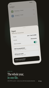 Sprig: Bookkeeping & Tax Notes screenshot