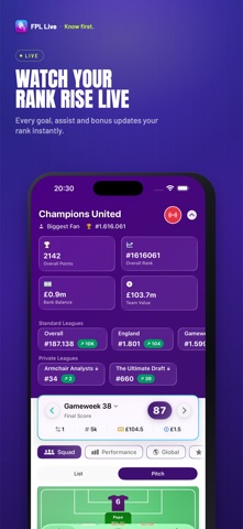 FPL Live: Points, Rank & Stats Screenshot 3 of 8