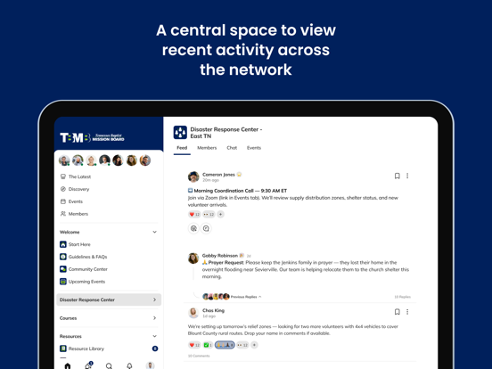Tennessee Baptist iPad screenshot 1 - Social Networking app