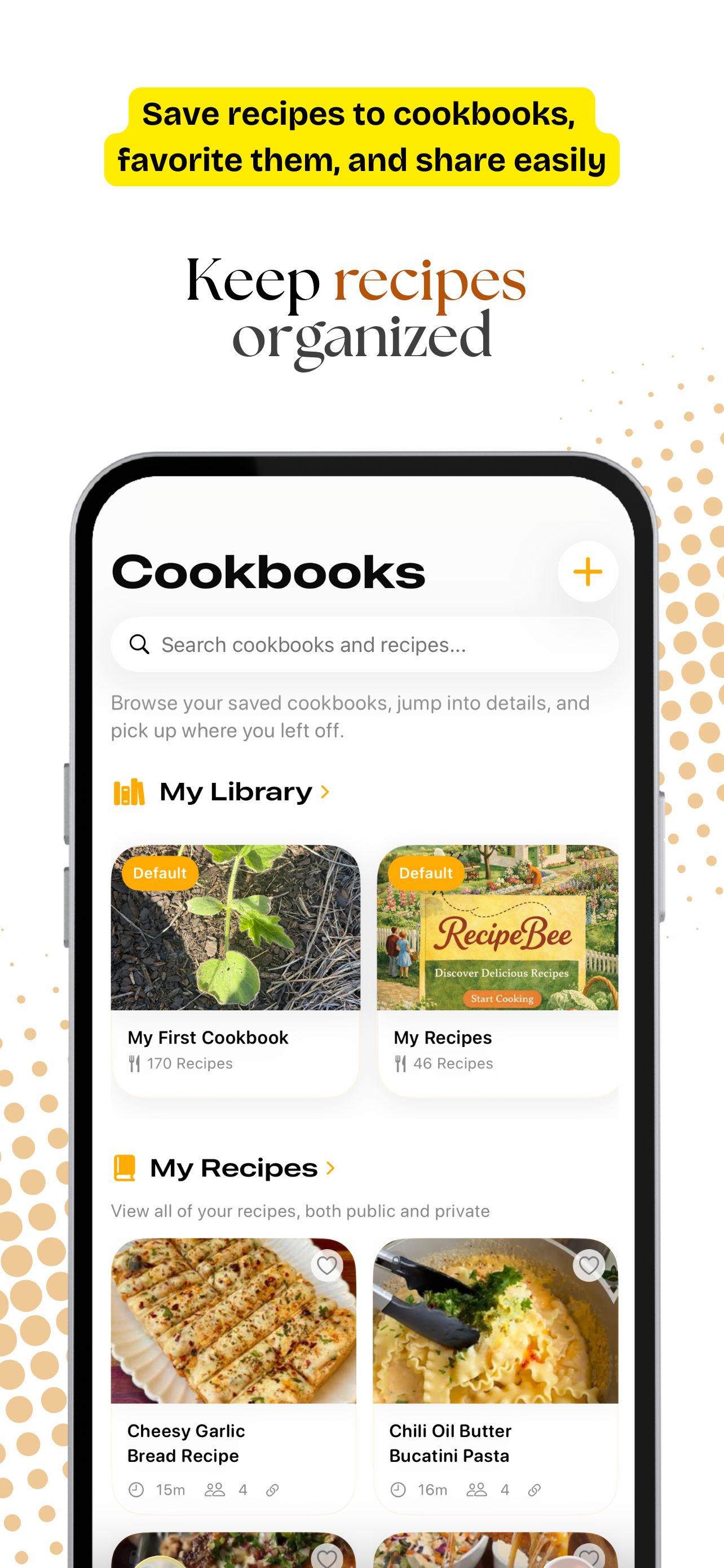 Recipe Organizer: RecipeBee screenshot 2