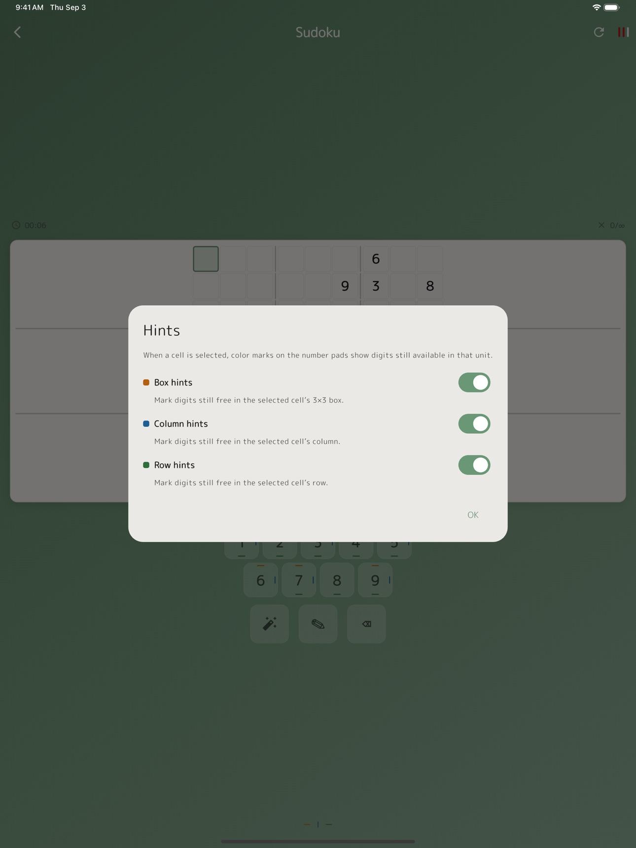 Screenshot 8 of Sudoku 9x9 Offline Puzzle