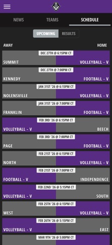 South Garner Athletics screenshot
