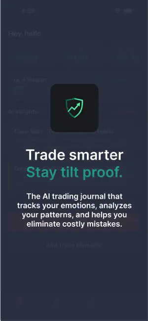 Tilt Proof AI Trading Journal screenshot 1