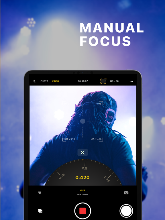 xZoom Cam - PRO Camera iPad screenshot 4 - Photo & Video app