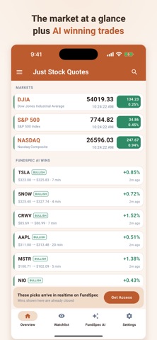 Just Stock Quotes: Live Prices Screenshot 1 of 6