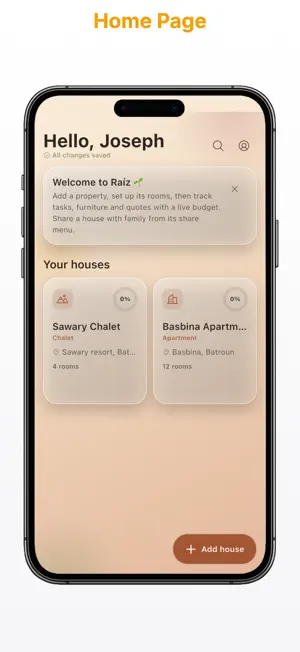 Raíz: Home Renovation Tracker screenshot 3