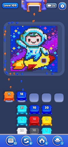 Bot Flow: Pixel Art Puzzle Screenshot 3 of 5