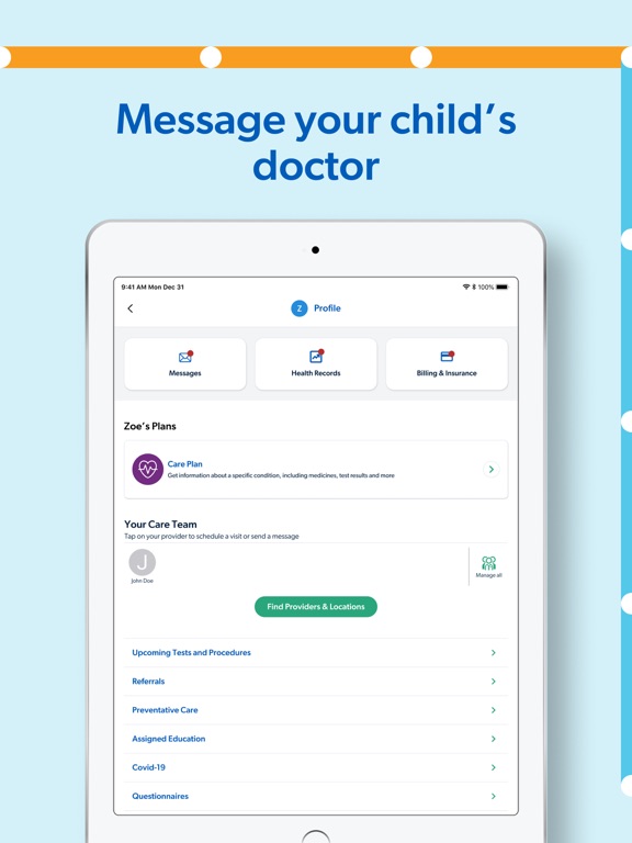 MyCookChildren's iPad screenshot 5 - Medical app