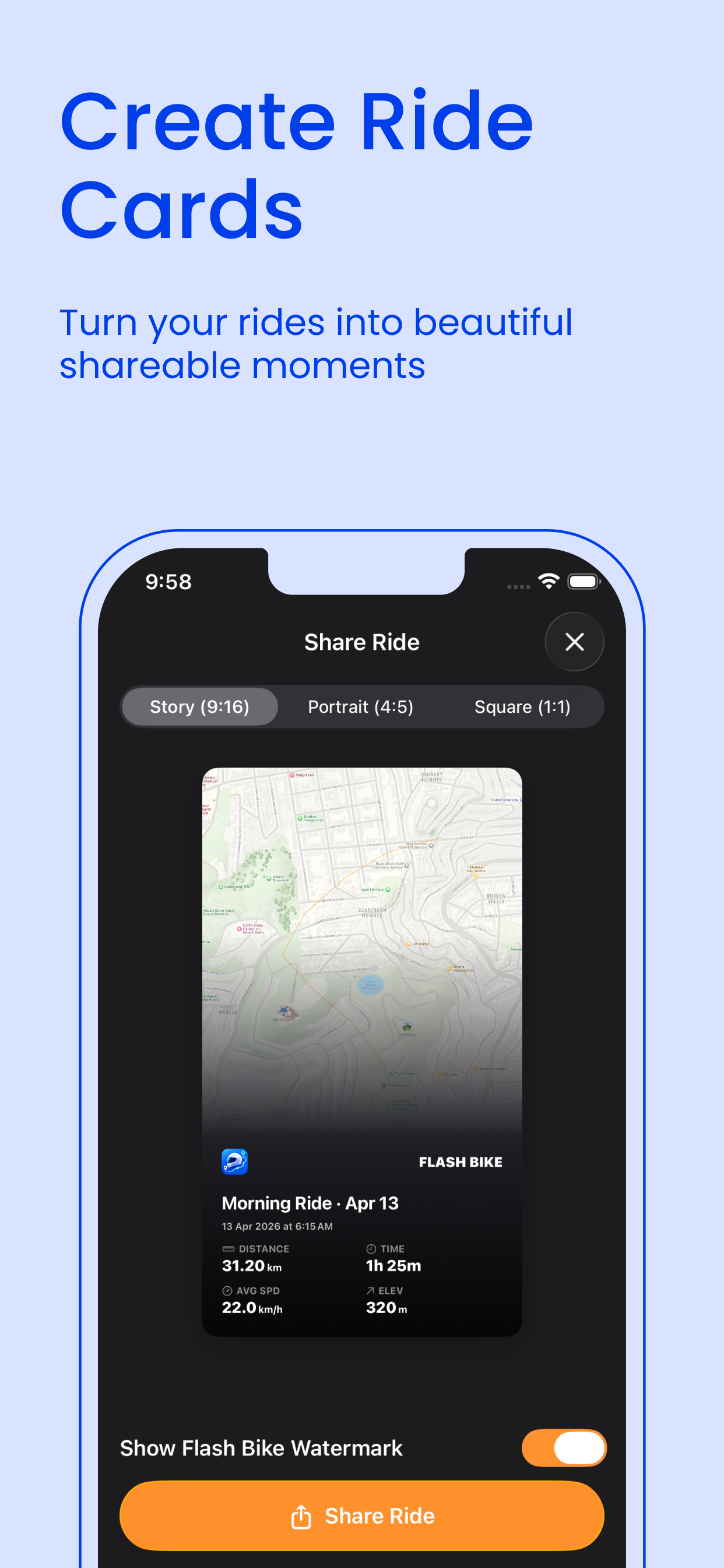 Flash Bike – Ride Tracker