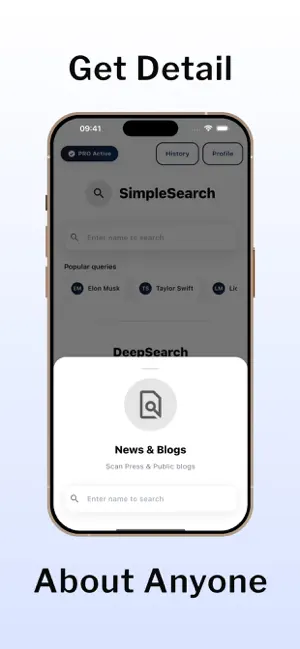 Deepsearch AI: People Finder iPhone screenshot 4