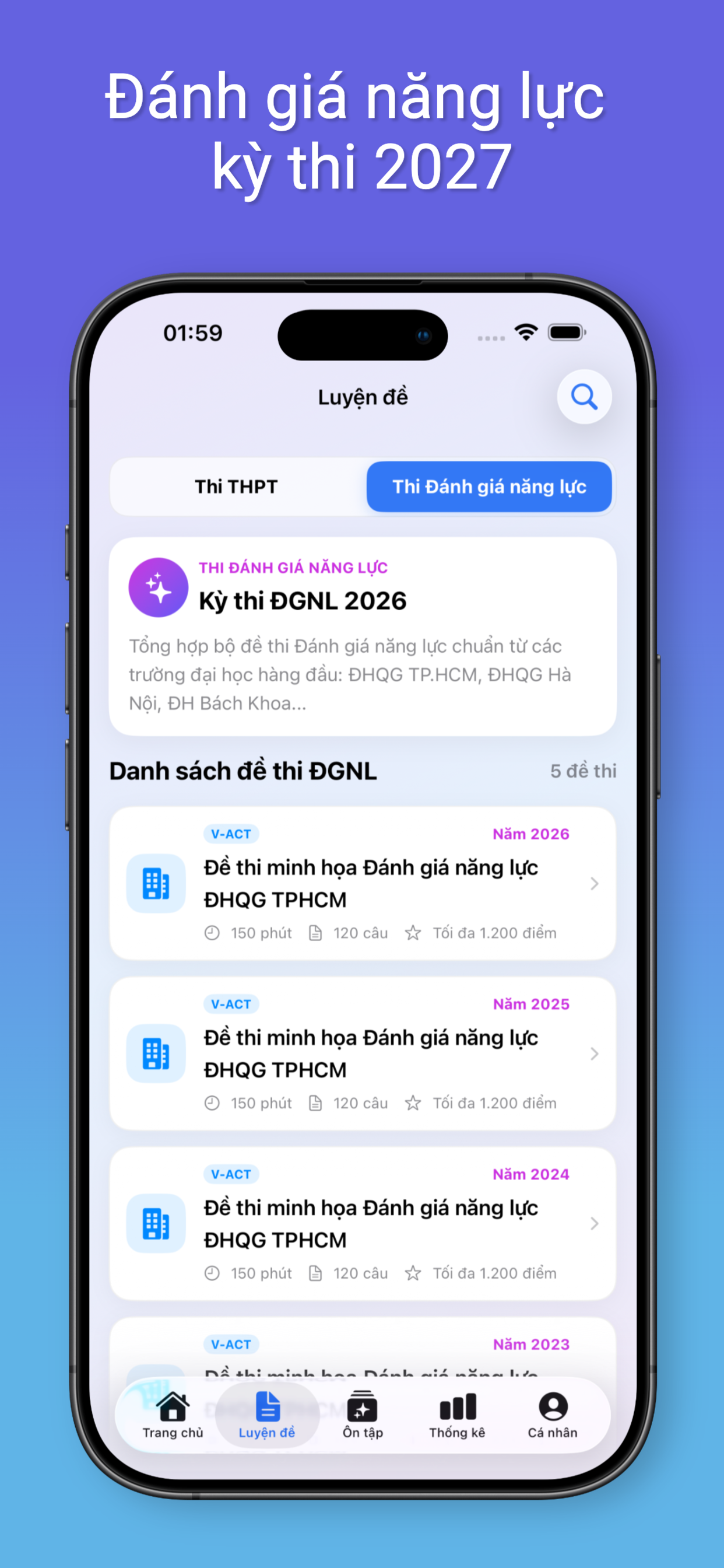 Ôn Thi THPT Quốc Gia 2027 ĐGNL screenshot 2
