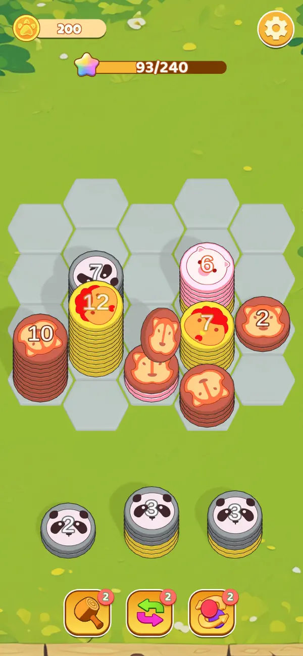 Screenshot #1 pour Animal Sort:Hexa Stack