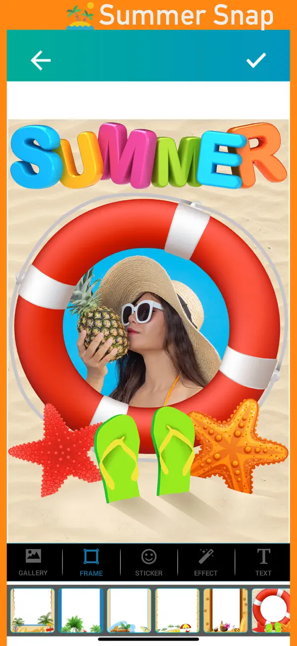 Screenshot #1 pour Summer Snap Cam : Beach Bliss
