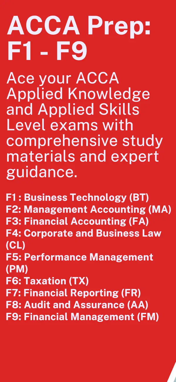 Screenshot #1 pour ACCA (F1-F9) Exam Prep