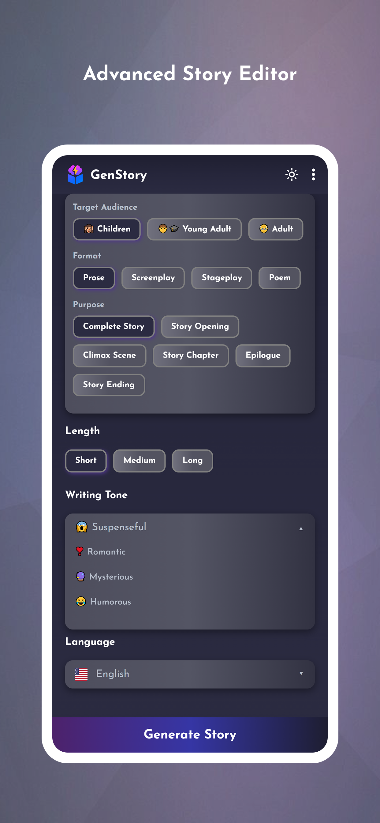 GenStory: AI Story Creator screenshot 3