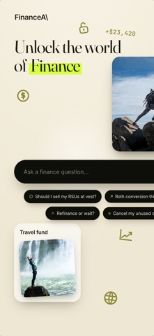 FinanceAI: Personal Finance iPhone screenshot