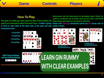 Smartest Gin Rummy Player iPad screenshot