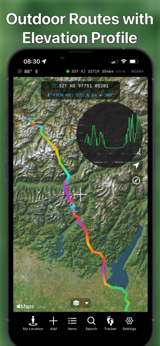 MGRS & UTM Map - Route Planner Screenshot 3 of 8