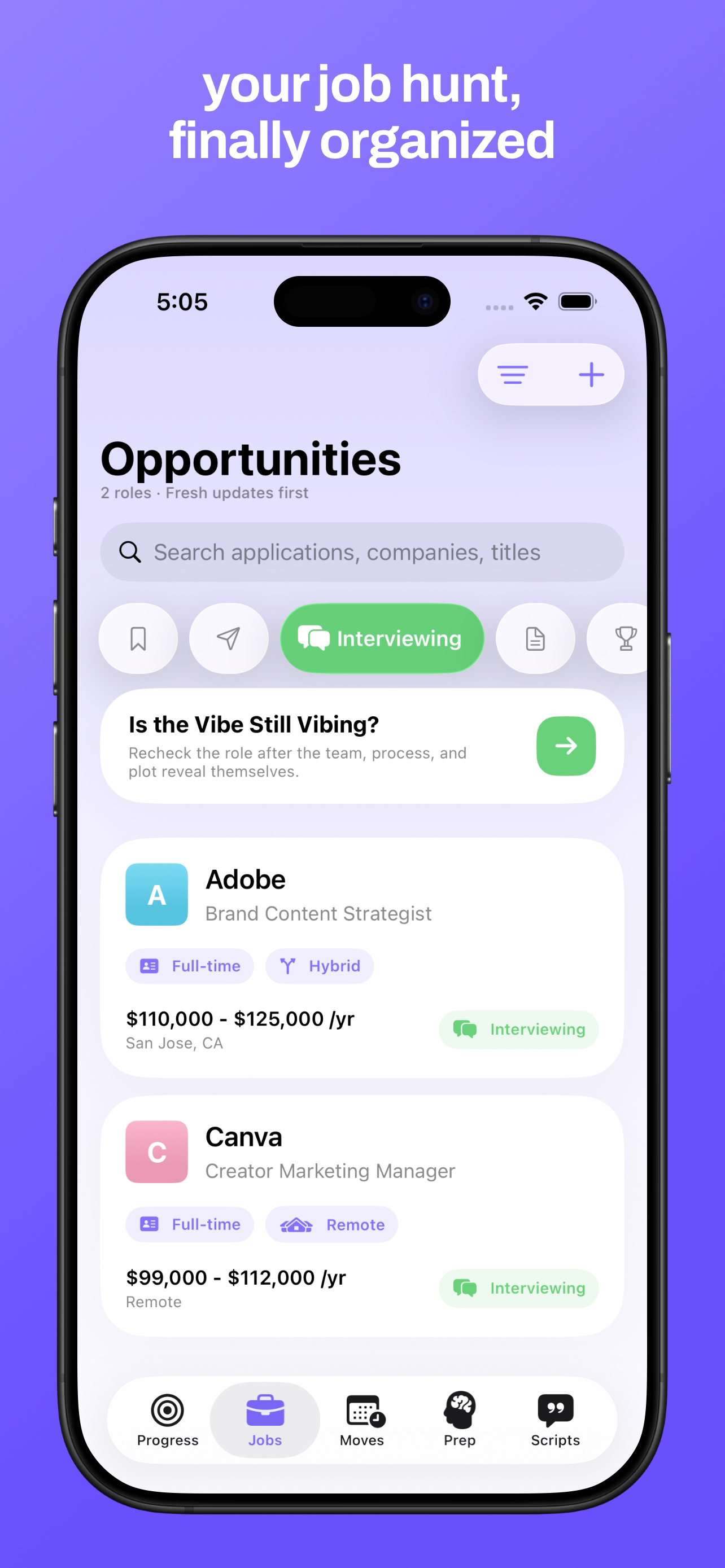 Jobney: Job Search Tracker screenshot 2