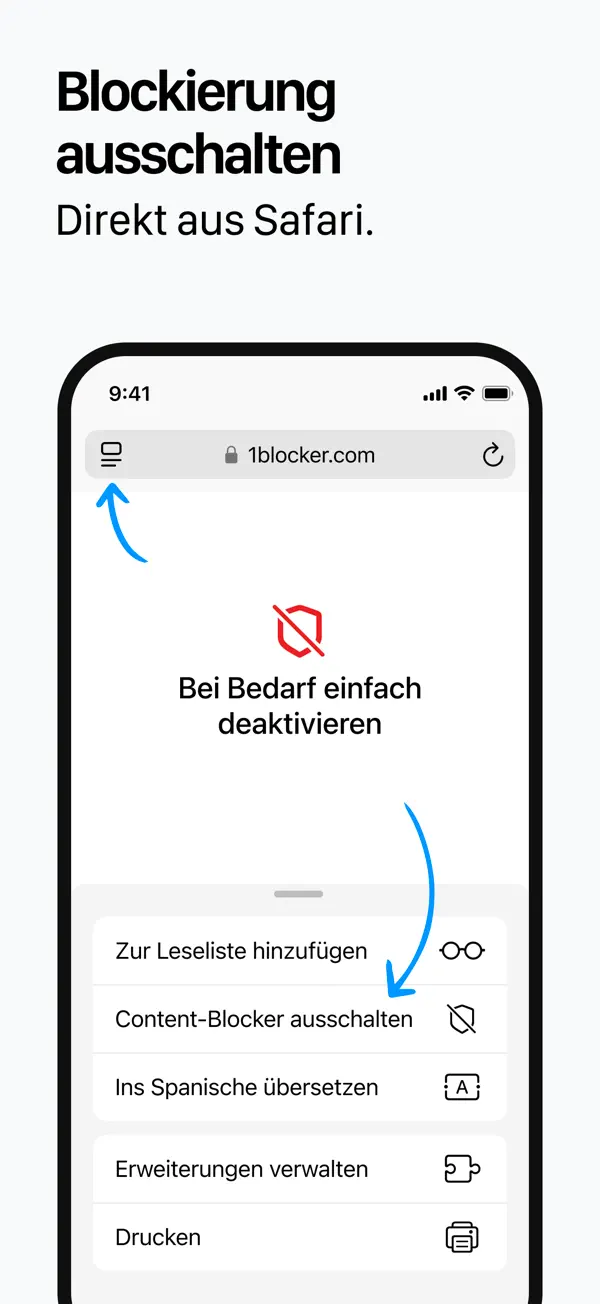 1Blocker: Ad Blocker & Privacy iPhone App Screenshot 8 – Dienstprogramme