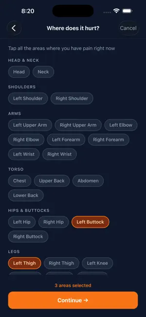 4rge: Pain Tracker screenshot 2