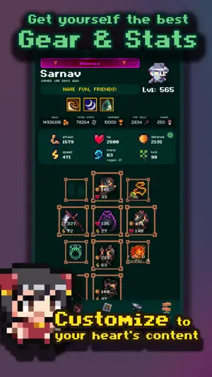Pixel Odyssey: Simple MMORPG screenshot 3