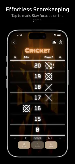 Simple Darts Scorekeeper screenshot 2