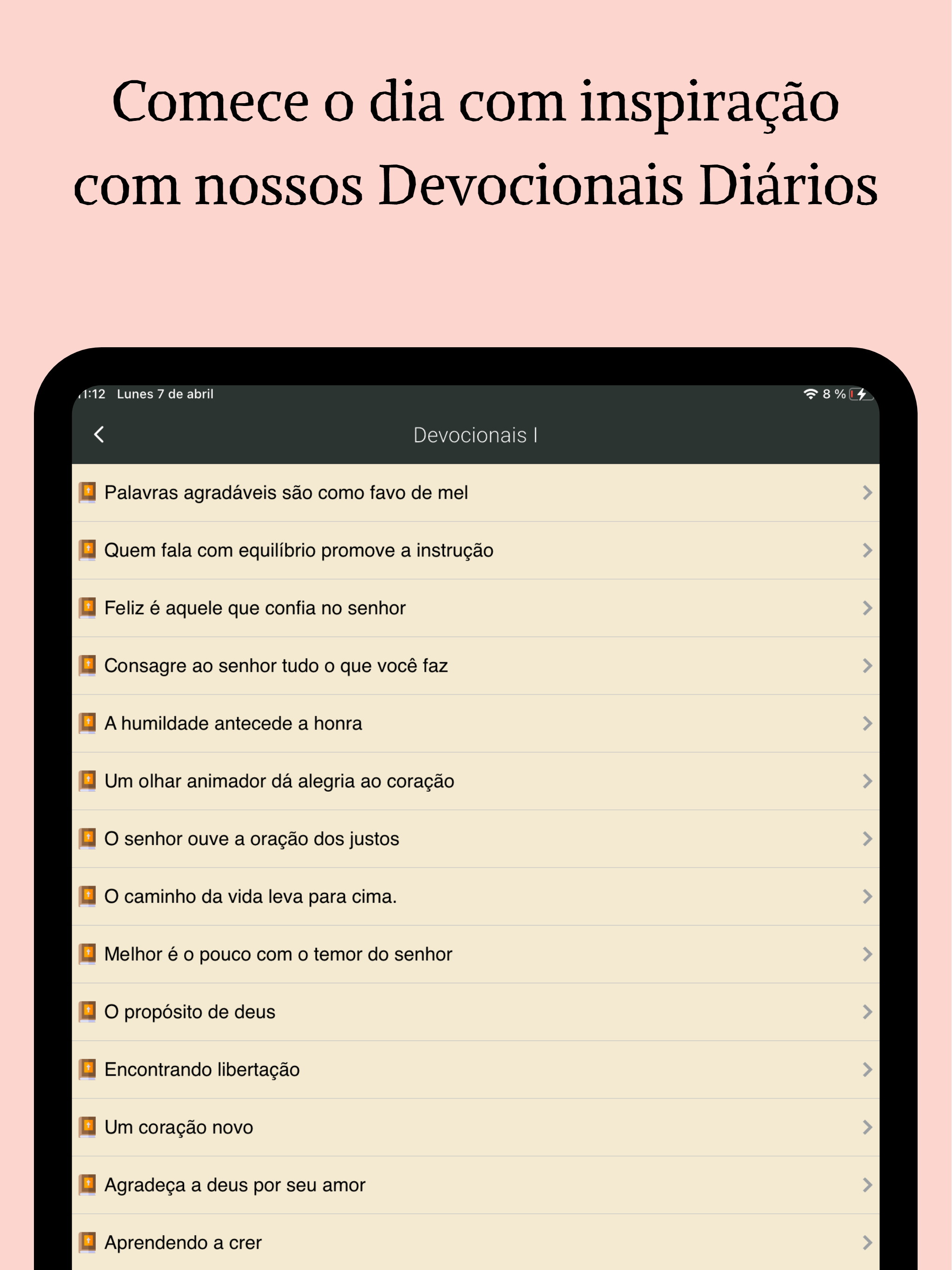 Devocionais Diários e Bíblia