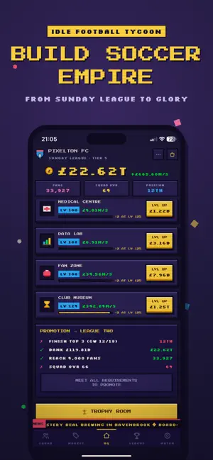 Idle Football Manager Tycoon screenshot 1