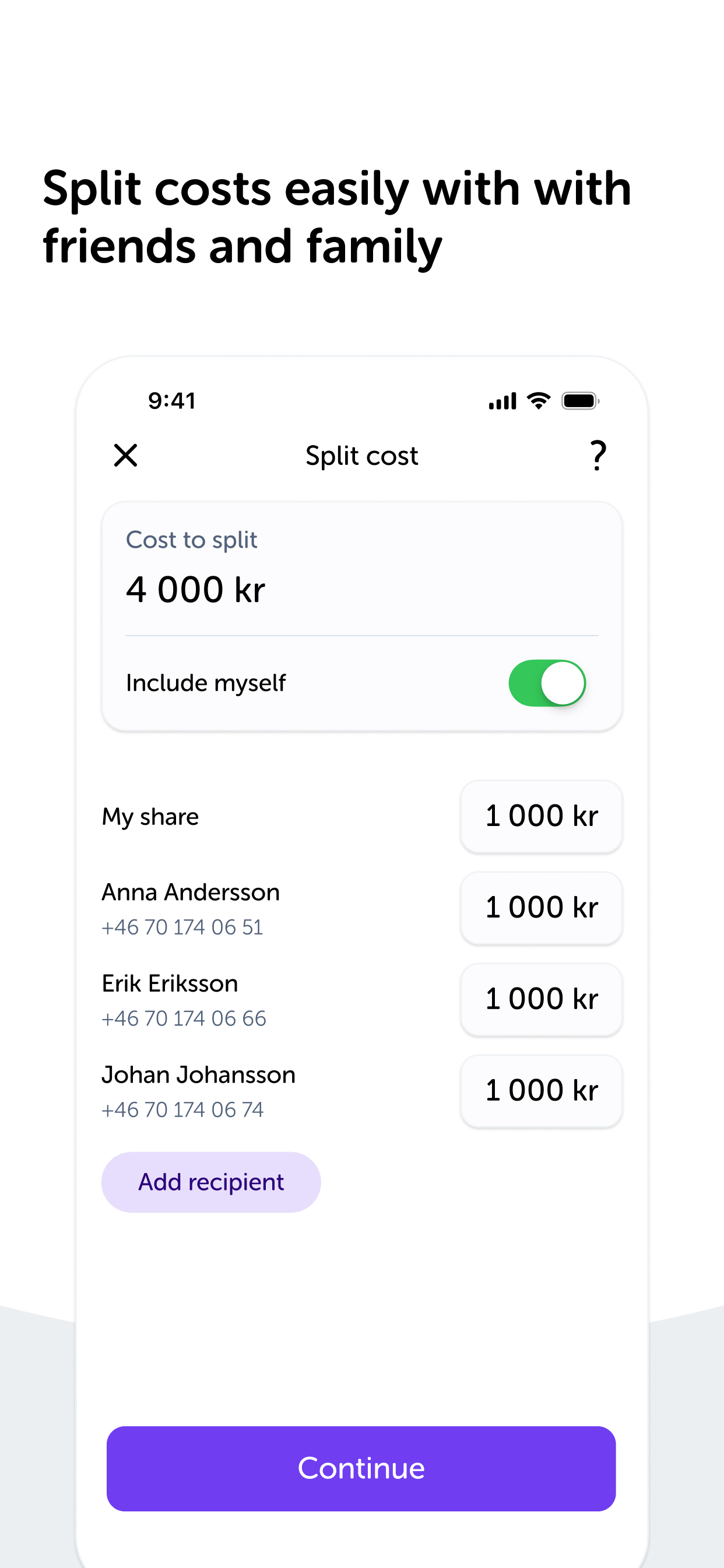 Swish payments