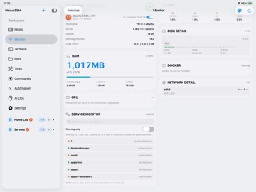 NexusSSH ipad screenshot 3