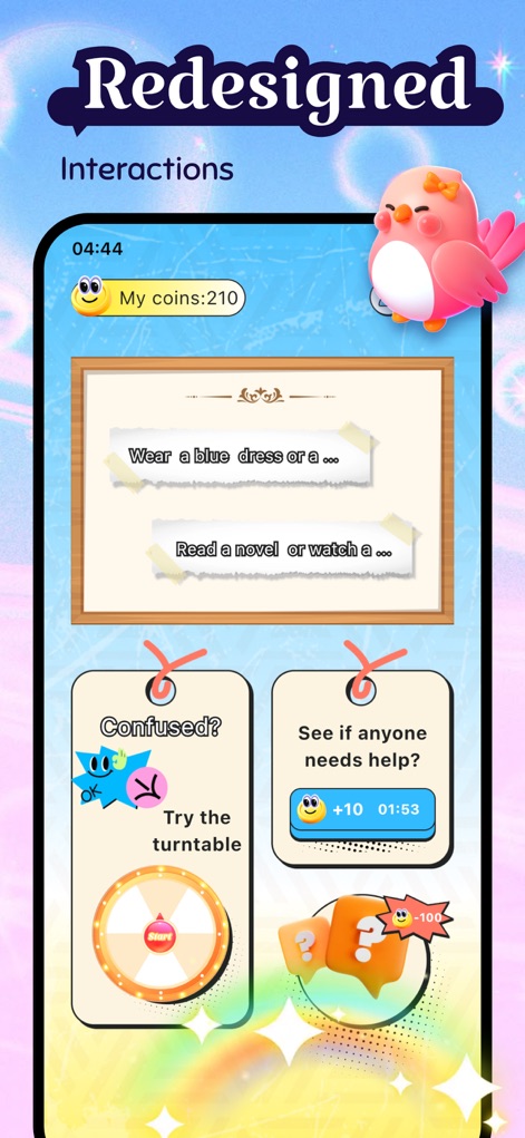Noura - Share & Fun - noura-share-fun-decision-wheel-interface