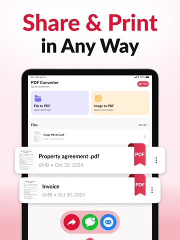 PDF Converter ‣ File Editor iPad screenshot