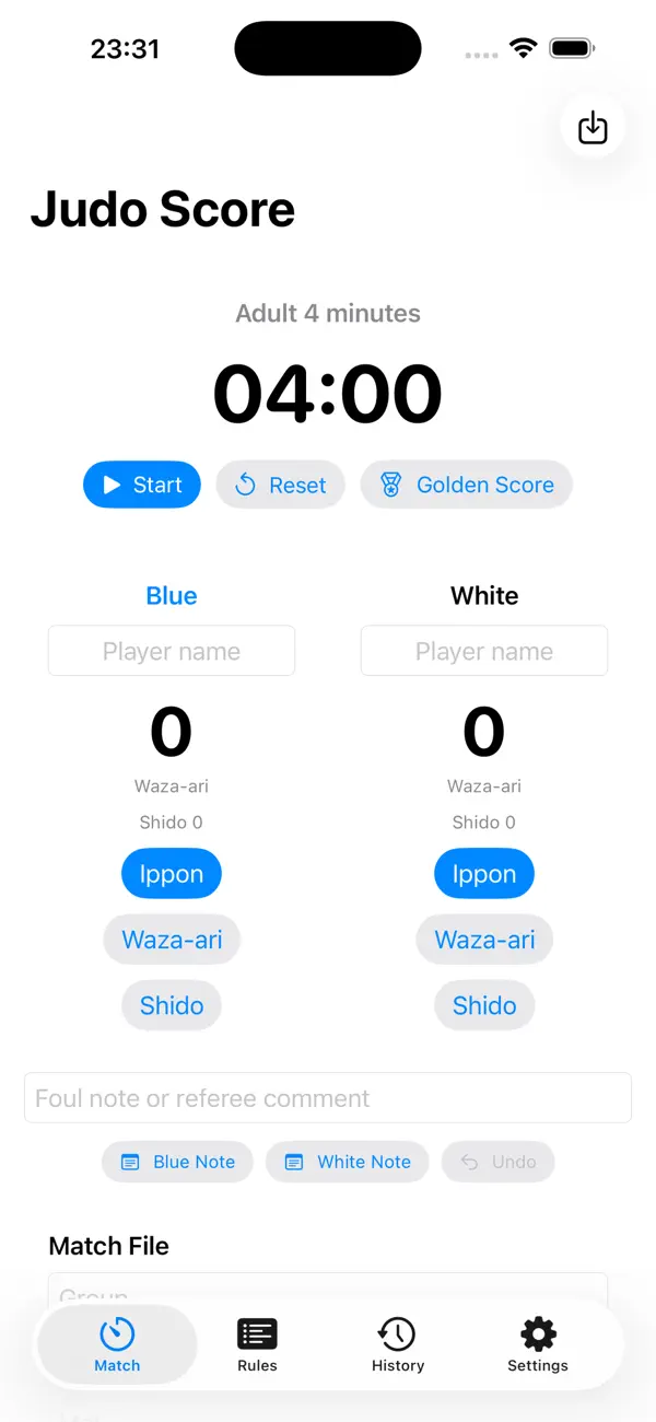 Screenshot #2 pour Score Judo Timer 2026